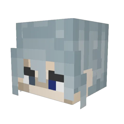 Schwaabster Minecraft avatar head, 3D render
