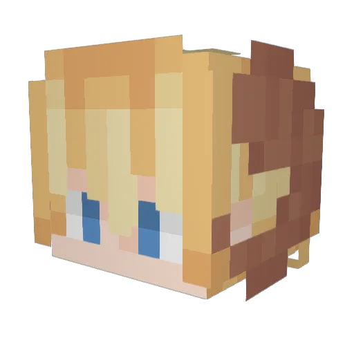 SchwabbelwabelTV Minecraft avatar head, 3D render