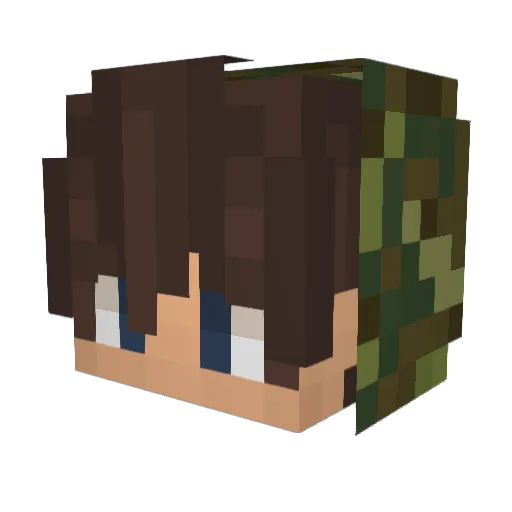 SchwaebischGLP Minecraft avatar head, 3D render