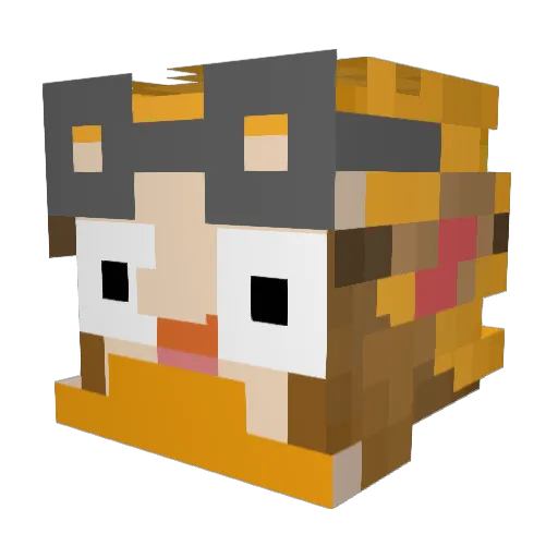 SchwanzHabibi Minecraft avatar head, 3D render