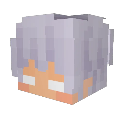 SchwartBrot Minecraft avatar head, 3D render
