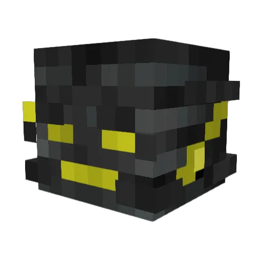 Schwarzbraeu Minecraft avatar head, 3D render