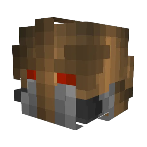 Schwebby Minecraft avatar head, 3D render