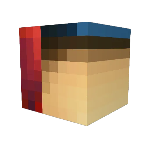 Schweem Minecraft avatar head, 3D render