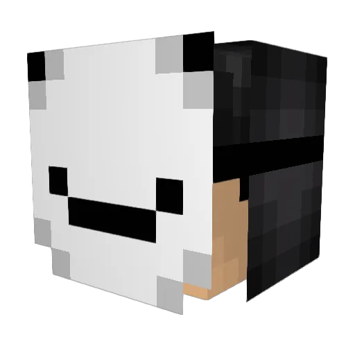 Schweigen1stGold Minecraft avatar head, 3D render