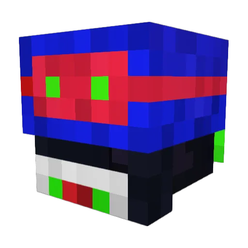 Schweini007 Minecraft avatar head, 3D render