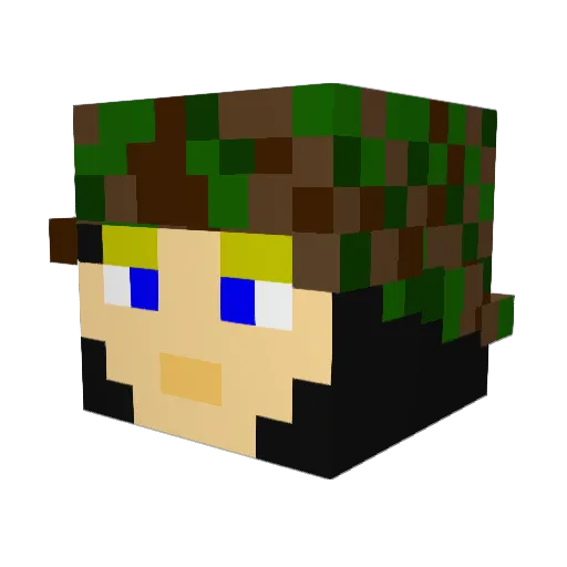 Schwere_Hans Minecraft avatar head, 3D render