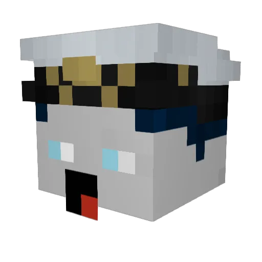 Schwertfeger Minecraft avatar head, 3D render