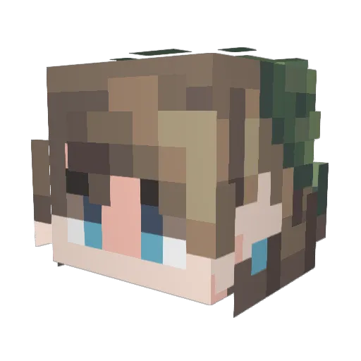 Schweville Minecraft avatar head, 3D render