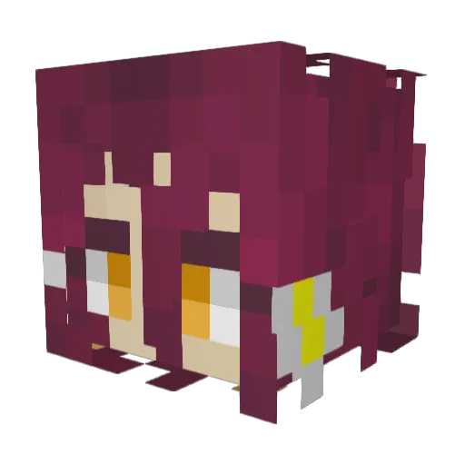 SchwiandRiku Minecraft avatar head, 3D render