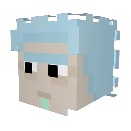 SchwiftySwiftie Minecraft avatar head, 3D render