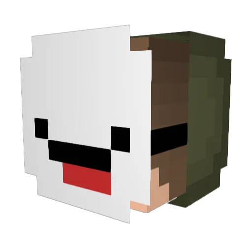 SchwitzKatz Minecraft avatar head, 3D render