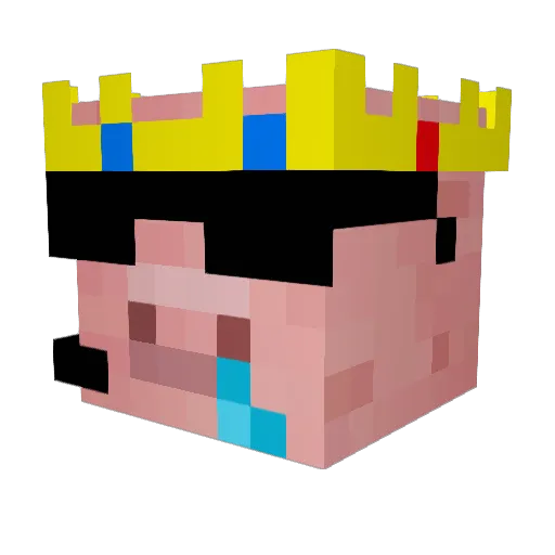 Schwoin Minecraft avatar head, 3D render