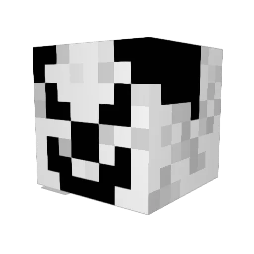 Schwoops Minecraft avatar head, 3D render