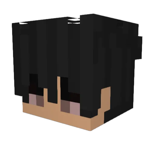 Schwungloser Minecraft avatar head, 3D render