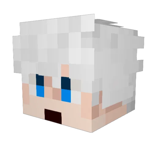Schxmitd Minecraft avatar head, 3D render