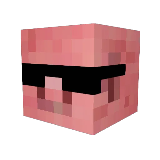 Schyms Minecraft avatar head, 3D render