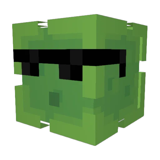 Schynx Minecraft avatar head, 3D render