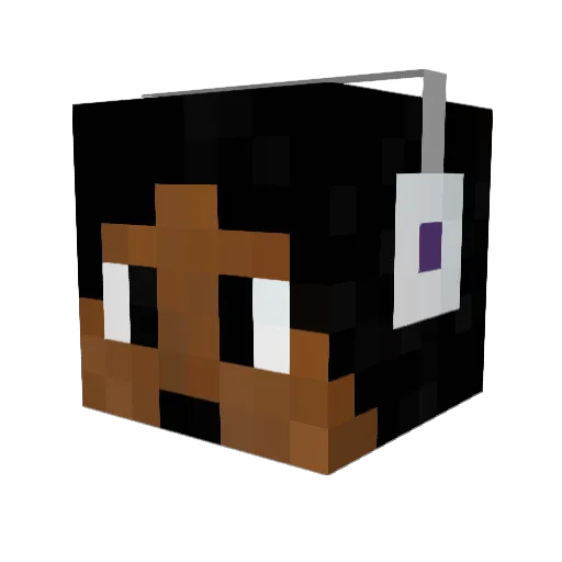 SchyzoLolia Minecraft avatar head, 3D render