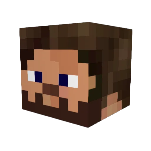 SciFiMan7815 Minecraft avatar head, 3D render
