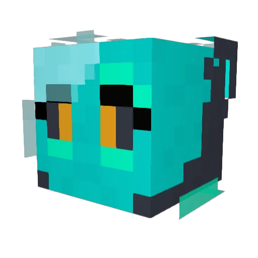 SciFurLycan Minecraft avatar head, 3D render