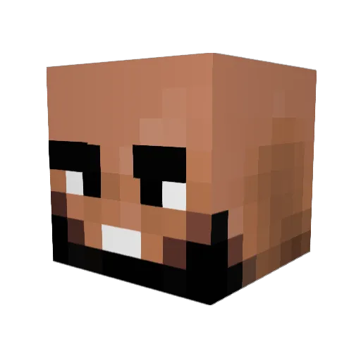 Sciathoir Minecraft avatar head, 3D render
