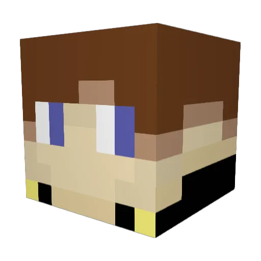SciaticPie Minecraft avatar head, 3D render
