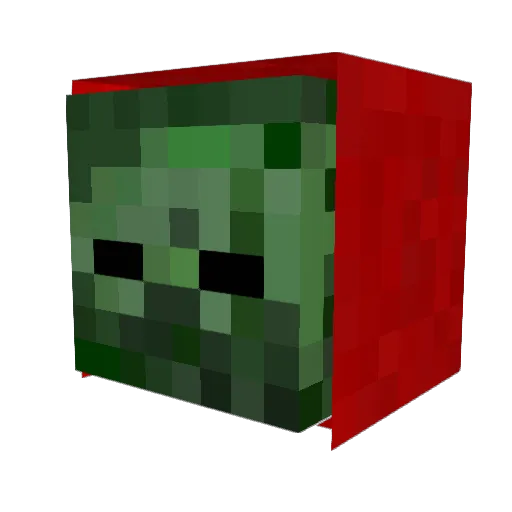 Scieltion Minecraft avatar head, 3D render