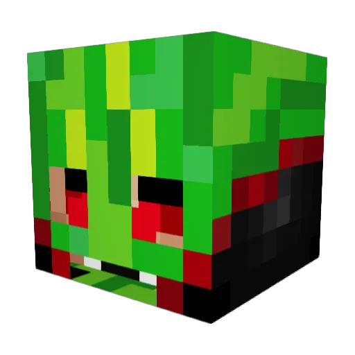 ScienceJonica Minecraft avatar head, 3D render