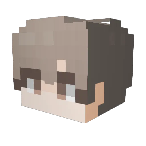 Science_Kwak Minecraft avatar head, 3D render