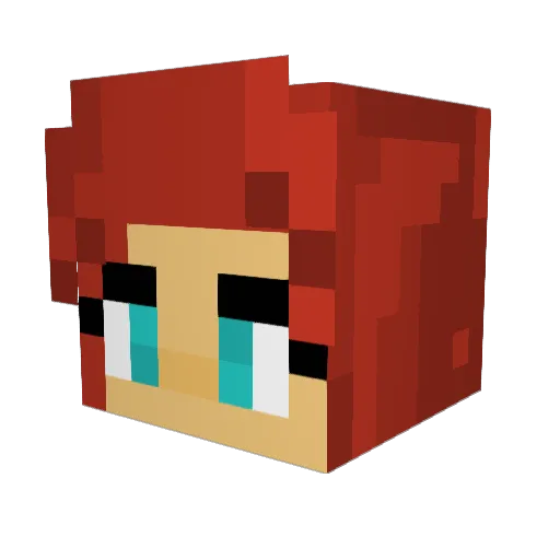 Sciencegamer21 Minecraft avatar head, 3D render