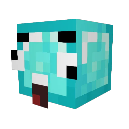 Scientifikk Minecraft avatar head, 3D render