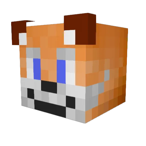 ScientistToaster Minecraft avatar head, 3D render