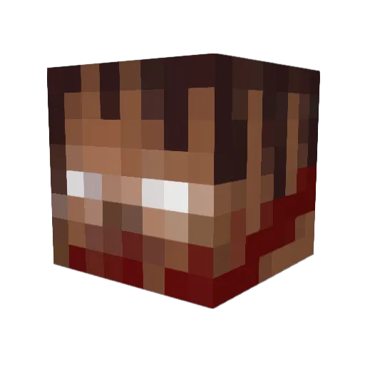 ScientologyCat Minecraft avatar head, 3D render
