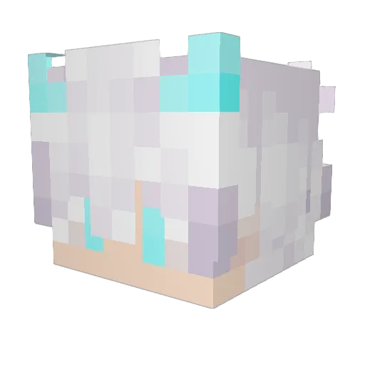 Scifeay Minecraft avatar head, 3D render