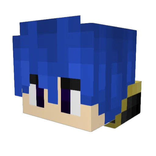 ScifellLilyMaple Minecraft avatar head, 3D render