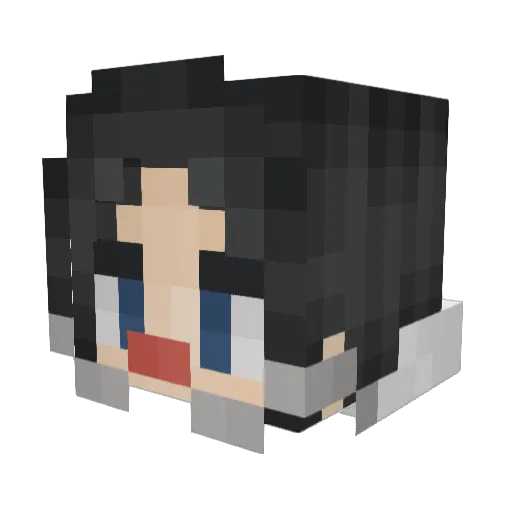 Scifimyth Minecraft avatar head, 3D render