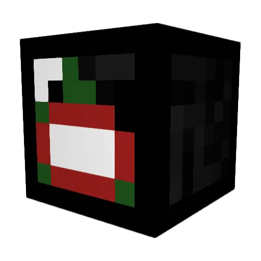 Scinted Minecraft avatar head, 3D render