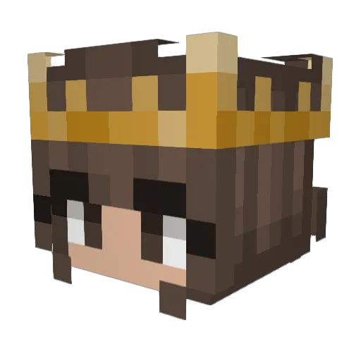 Scinti11a Minecraft avatar head, 3D render
