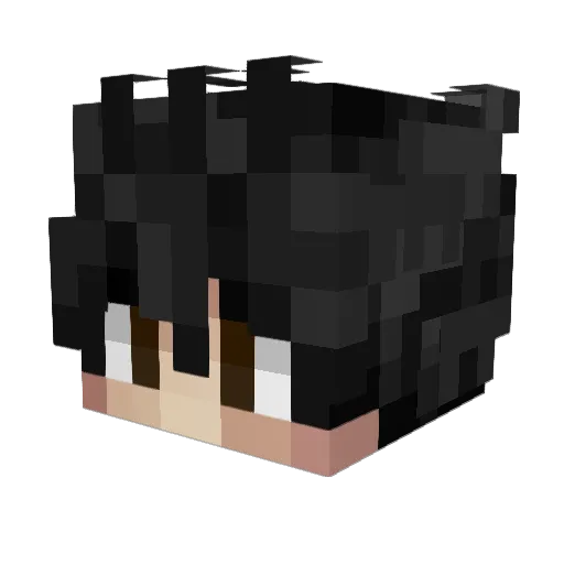 Scioss Minecraft avatar head, 3D render