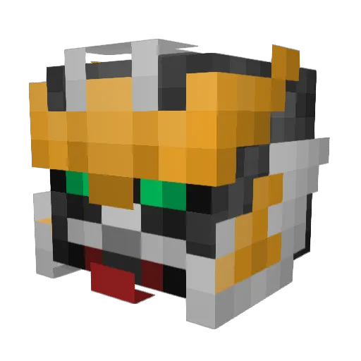 ScironTheBandit Minecraft avatar head, 3D render