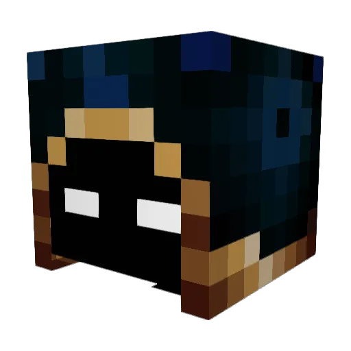 SciurAme Minecraft avatar head, 3D render