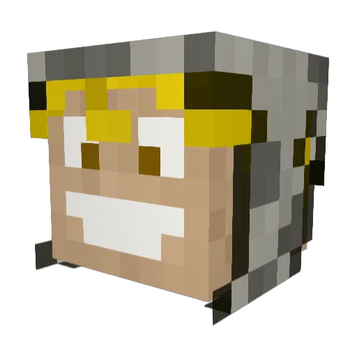 Sciurik Minecraft avatar head, 3D render