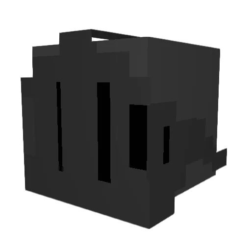 SciurusPride Minecraft avatar head, 3D render