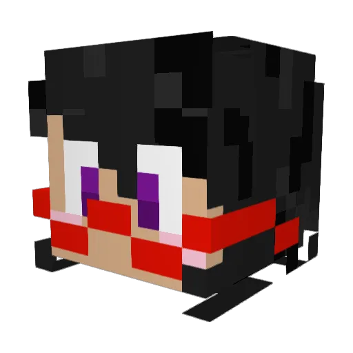 Scizzanne Minecraft avatar head, 3D render
