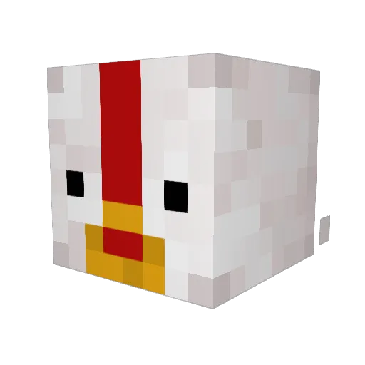 ScizzorZGOO Minecraft avatar head, 3D render