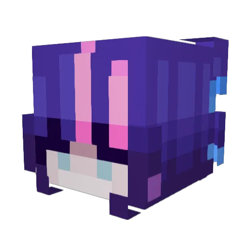 ScizzorsInSpades Minecraft avatar head, 3D render