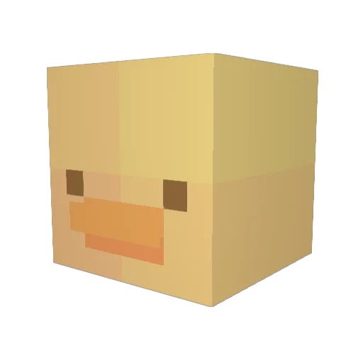 Sck_P2 Minecraft avatar head, 3D render