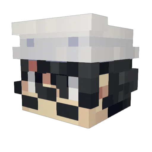 Sckdisco1 Minecraft avatar head, 3D render