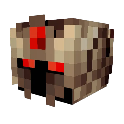 Sckells Minecraft avatar head, 3D render